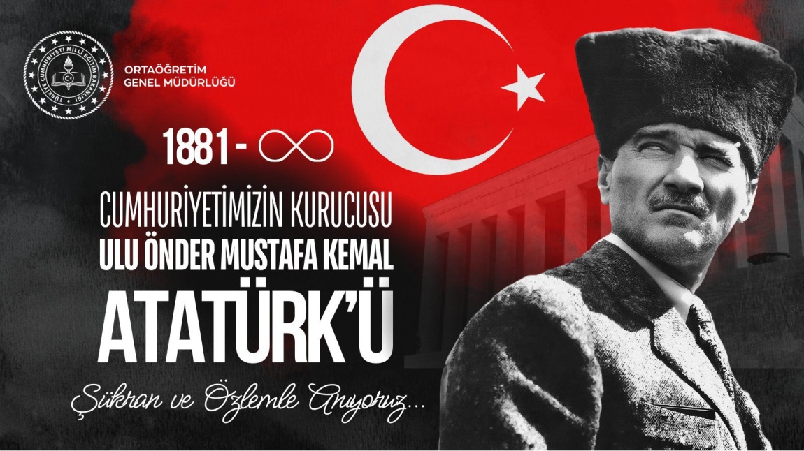 Ulu Önder Gazi Mustafa Kemal Atatarük'ün 86. yıl Ölüm yıl dönümünde saygı ve minnetle yad ediyoruz.